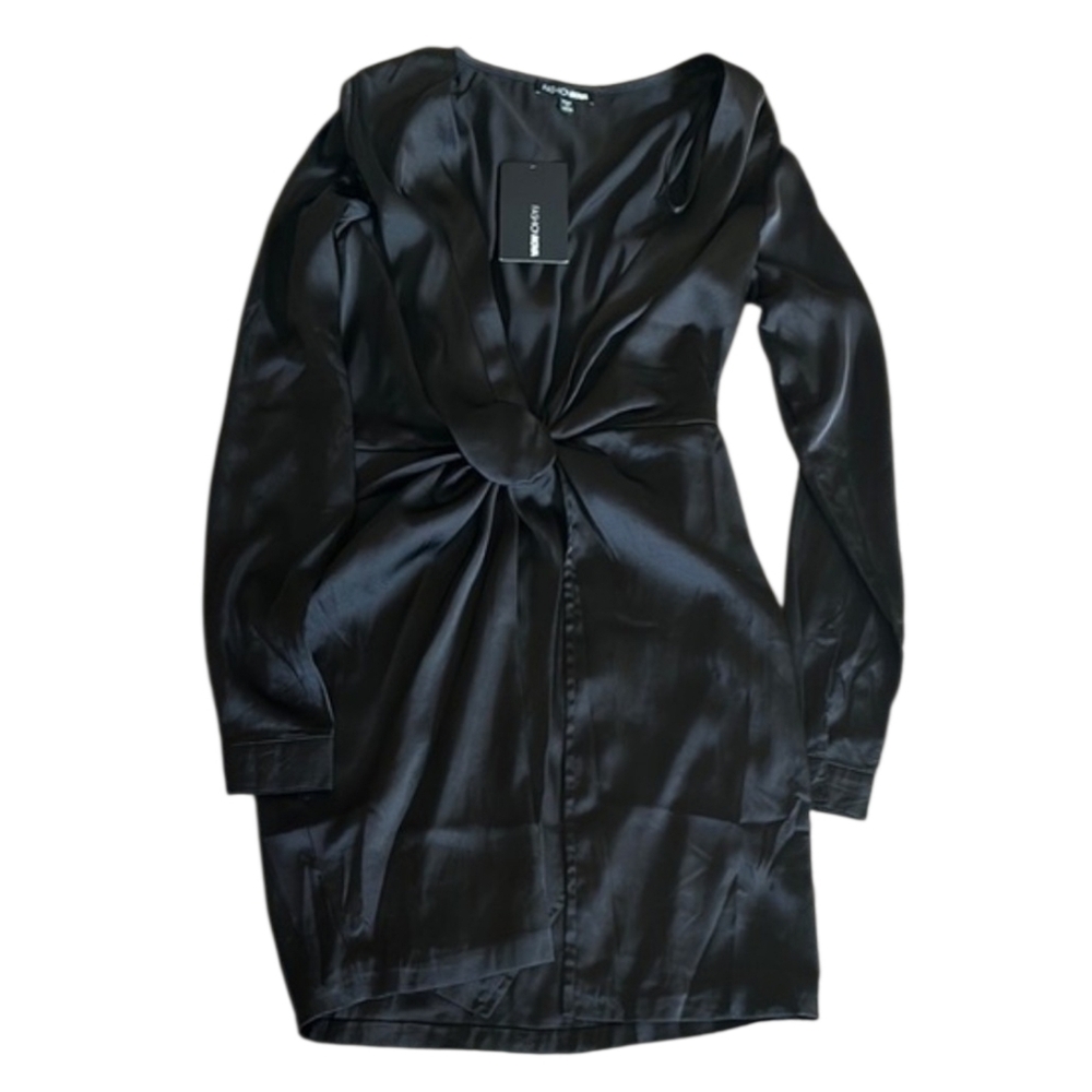 NWT Fashion Nova Sugar Free Black Long Sleeve Dress